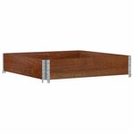 vidaXL Jardinière marron 100x100 cm bois massif de pin