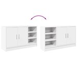 vidaXL Armoire d'évier blanc 90x29x55 cm bois d'ingénierie