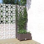 vidaXL Jardinière avec treillis Marron 40x40x121 5 cm PP