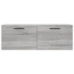 vidaXL Armoire murale sonoma gris 100x36 5x35 cm bois d'ingénierie