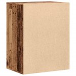 vidaXL Commode d'angle vieux bois 60x41x76 cm bois d'ingénierie