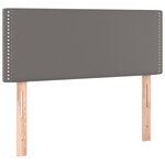 vidaXL Sommier à lattes de lit avec matelas et LED Gris 120x200 cm