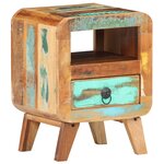 vidaXL Table de chevet 30x30x41 cm Bois de récupération massif