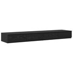 vidaXL Cadre de lit de rangement en chêne noir 135x190 cm