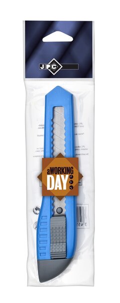 Cutter plastique avec blocage de Lame 18 mm Coloris aléatoire JPC