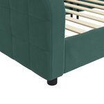 vidaXL Lit de repos sans matelas vert foncé 100x200 cm velours
