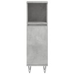 vidaXL Ensemble d'armoires de salle de bain 3 Pièces gris béton