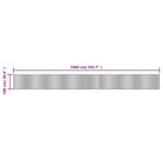 vidaXL Tapis rectangulaire naturel clair 100x1000 cm bambou