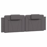 vidaXL Cadre de lit sans matelas gris 160x200 cm similicuir