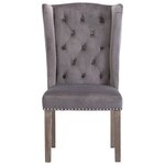 vidaXL Chaises à manger lot de 6 gris velours