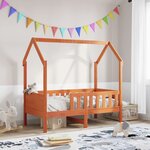 vidaXL Cadre de lit d'enfants forme de maison 70x140cm bois pin massif