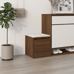 vidaXL Tiroir boîte Chêne marron 40 5x40x40 cm Bois d'ingénierie