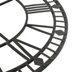 vidaXL Horloge murale vintage avec mouvement à quartz Métal 60 cm XXL