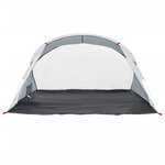 vidaXL Tente de plage gris escamotable imperméable