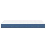 Matelas à ressorts ensachés vidaXL Bleu Moyen 90x200x20 cm Tissu