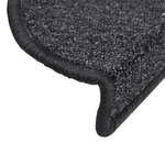 vidaXL Tapis d'escalier 15 Pièces Anthracite 56x17x3 cm