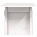 vidaXL Table de jardin blanc 100x50x75 cm bois massif de pin