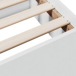 vidaXL Cadre de lit avec tiroirs sans matelas blanc 160x200 cm