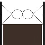 vidaXL Cloison de séparation 5 panneaux Marron 200x180 cm