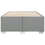 vidaXL Cadre de lit Gris clair 120x200 cm Tissu