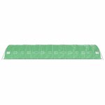 vidaXL Serre avec cadre en acier vert 70 m² 14x5x2 3 m