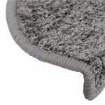 vidaXL Tapis d'escalier 15 Pièces gris 65x21x4 cm