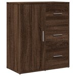 vidaXL Buffets 2 Pièces chêne marron 60x31x70 cm bois d'ingénierie