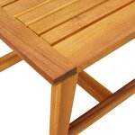 vidaXL Table d'appoint 45x45x40 cm en bois d'acacia
