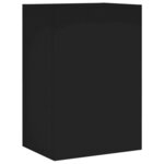 vidaXL Meuble TV mural noir 40 5x30x60 cm bois d'ingénierie