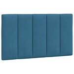 vidaXL Cadre de lit avec LED sans matelas bleu 80x200 cm velours