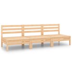 Salon de jardin meuble d'extérieur ensemble de mobilier 3 pièces bois de pin massif 02_0016030