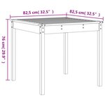 vidaXL Ensemble de bistrot de jardin 3 Pièces bois de pin massif