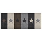 vidaXL Tapis de sol de cuisine lavable Étoile 60x180 cm
