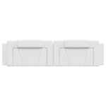 vidaXL Coussin de tête de lit blanc 200 cm similicuir