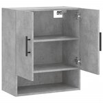 vidaXL Armoire murale gris béton 60x31x70 cm bois d'ingénierie