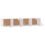 vidaXL Armoires murales 2 Pièces Blanc 100x36 5x35 cm Bois d'ingénierie