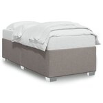 vidaXL Cadre de lit sans matelas taupe 80x200 cm tissu