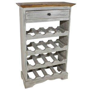 vidaXL Casier à bouteilles Bois massif de récupération 55 x 23 x 85 cm