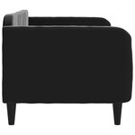 vidaXL Lit de repos sans matelas noir 80x200 cm velours