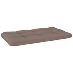 vidaXL Canapé central palette de jardin Blanc Bois de pin imprégné