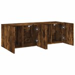 vidaXL Meubles TV muraux 2 Pièces chêne fumé 60x30x41 cm