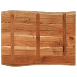 vidaXL Dessus de table 90x60x3 8 cm rectangulaire bois massif d'acacia