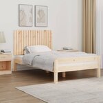 vidaXL Tête de lit murale 108x3x60 cm Bois massif de pin