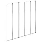 vidaXL Enclos de bain 120x140 cm Verre trempé Transparent