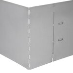 vidaXL Clôture de pelouse 20 Pièces Acier galvanisé 100x20 cm