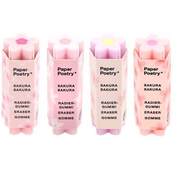 Gomme longue rose fleur Sakura  Printemps Japonais