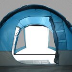 vidaXL Tente de camping tunnel 4 personnes bleu imperméable