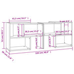 vidaXL Meuble TV Blanc brillant 104x30x52 cm Bois d'ingénierie