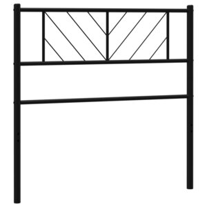 vidaXL Tête de lit métal noir 107 cm