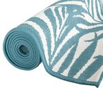 vidaXL Tapis d'extérieur aqua et blanc 80x150 cm design réversible